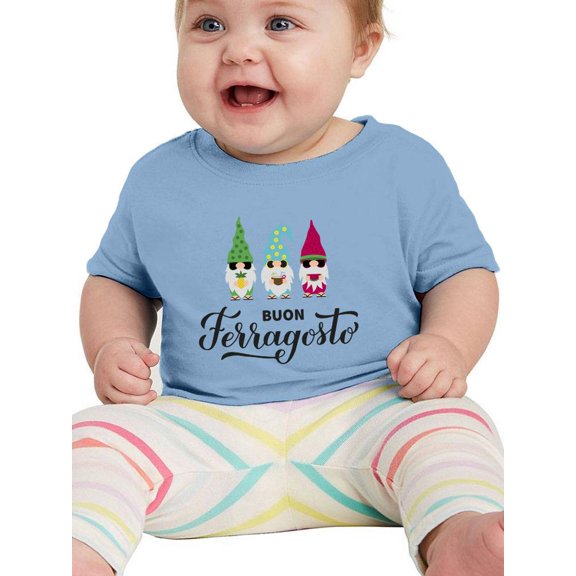 Buon Ferragosto Cute Gnomes T-Shirt Infant -Image by Shutterstock, 12 Months