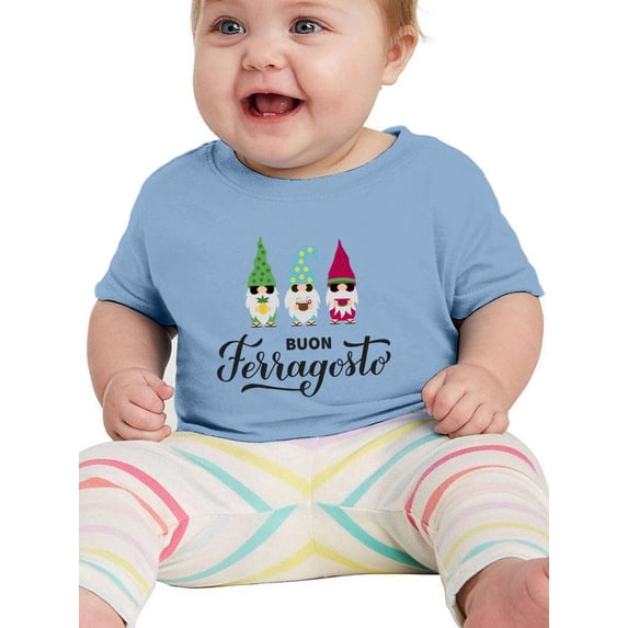 Buon Ferragosto Cute Gnomes T-Shirt Infant -Image by Shutterstock, 6 Months