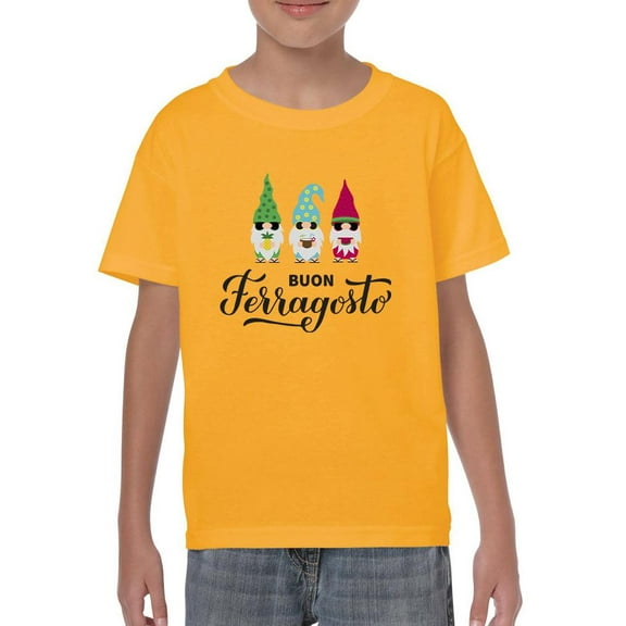 Buon Ferragosto Cute Gnomes T-Shirt Juniors -Image by Shutterstock, Medium