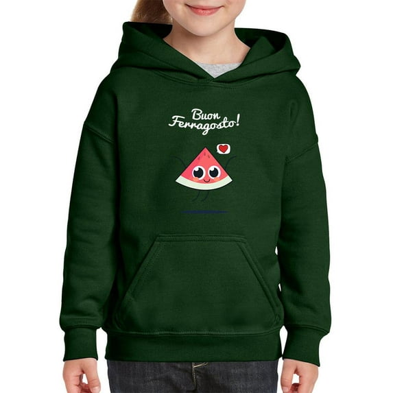 Buon Ferragosto Cute Melon Hoodie Juniors -Image by Shutterstock, x-Large