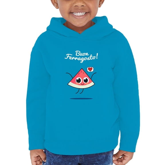 Buon Ferragosto Cute Melon Hoodie Toddler -Image by Shutterstock,  5 Toddler