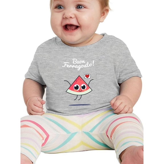 Buon Ferragosto Cute Melon T-Shirt Infant -Image by Shutterstock,  18 Months