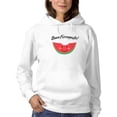 thumbnail image 1 of Buon Ferragosto! Cute Watermelon Hoodie Women -Image by Shutterstock, Female x-Large, 1 of 4