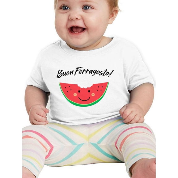 Buon Ferragosto! Cute Watermelon T-Shirt Infant -Image by Shutterstock,  24 Months