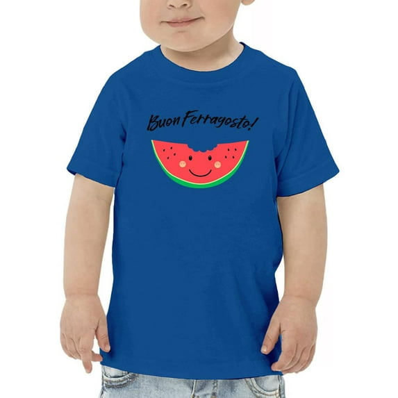 Buon Ferragosto! Cute Watermelon T-Shirt Toddler -Image by Shutterstock, 4 Toddler