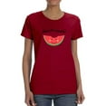 thumbnail image 1 of Buon Ferragosto! Cute Watermelon T-Shirt Women -Image by Shutterstock, Female Small, 1 of 4