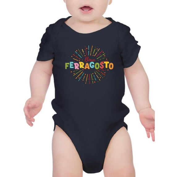 Buon Ferragosto Fireworks Bodysuit Infant -Image by Shutterstock, Newborn