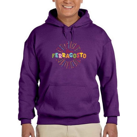 Buon Ferragosto Fireworks Hoodie Men -Image by Shutterstock, Male Medium