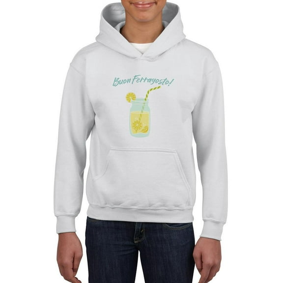 Buon Ferragosto Fresh Lemonade Hoodie Juniors -Image by Shutterstock, Medium