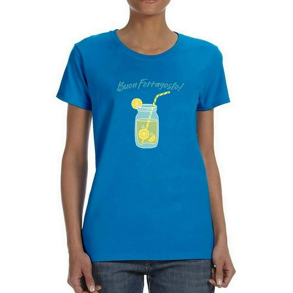 Buon Ferragosto Fresh Lemonade T-Shirt Women -Image by Shutterstock, Female x-Large