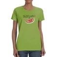 thumbnail image 1 of Buon Ferragosto Fresh Watermelon T-Shirt Women -Image by Shutterstock, Female Large, 1 of 4