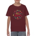 thumbnail image 1 of Buon Ferragosto Fruits Wreath T-Shirt Juniors -Image by Shutterstock,  x-Small, 1 of 4
