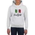 thumbnail image 1 of Buon Ferragosto Italy Flag Hoodie Juniors -Image by Shutterstock,  Medium, 1 of 4