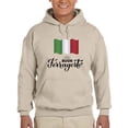 thumbnail image 1 of Buon Ferragosto Italy Flag Hoodie Men -Image by Shutterstock, Male Small, 1 of 4