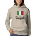 thumbnail image 1 of Buon Ferragosto Italy Flag Hoodie Women -Image by Shutterstock, Female XX-Large, 1 of 4