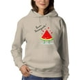 thumbnail image 1 of Buon Ferragosto Juicy Watermelon Hoodie Women -Image by Shutterstock, Female 4X-Large, 1 of 4