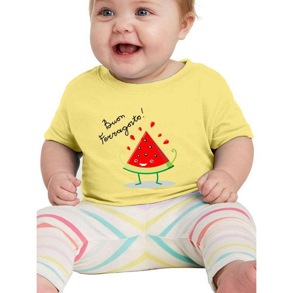 Buon Ferragosto Juicy Watermelon T-Shirt Infant -Image by Shutterstock,  6 Months