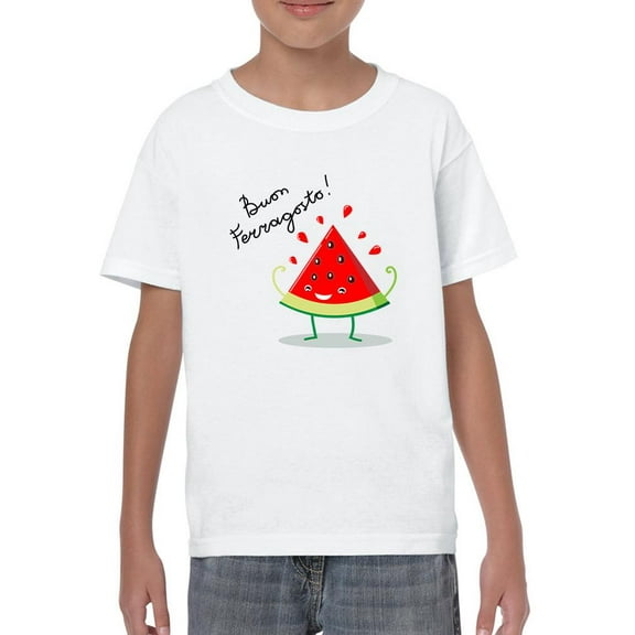 Buon Ferragosto Juicy Watermelon T-Shirt Juniors -Image by Shutterstock, Medium