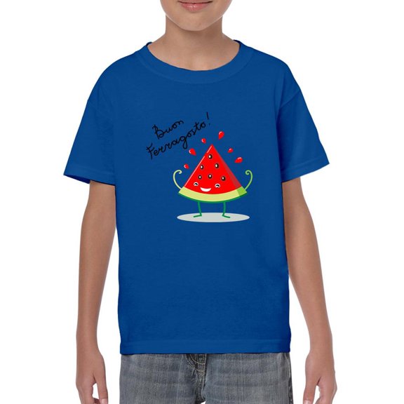 Buon Ferragosto Juicy Watermelon T-Shirt Juniors -Image by Shutterstock,  x-Large