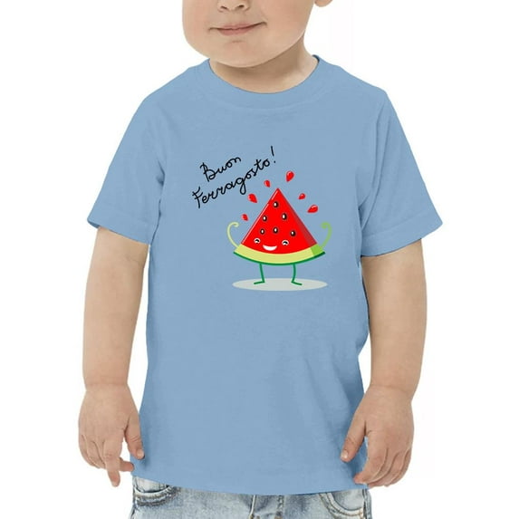 Buon Ferragosto Juicy Watermelon T-Shirt Toddler -Image by Shutterstock, 2 Toddler