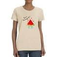 thumbnail image 1 of Buon Ferragosto Juicy Watermelon T-Shirt Women -Image by Shutterstock, Female Large, 1 of 4