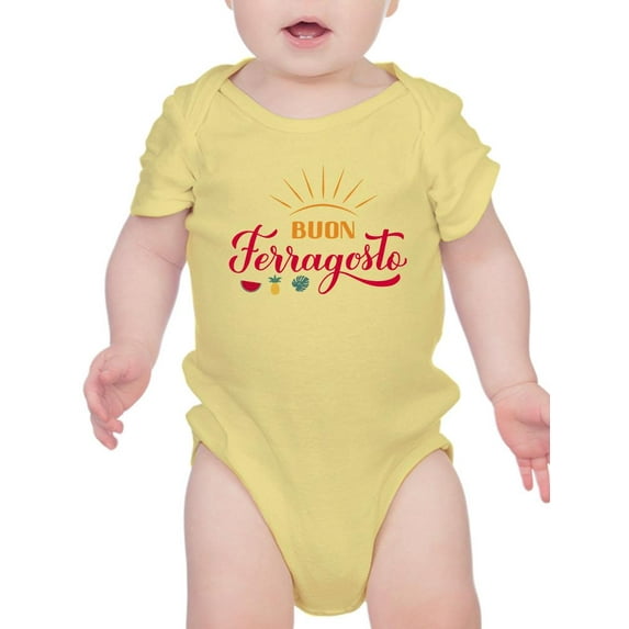 Buon Ferragosto Little Summer Bodysuit Infant -Image by Shutterstock, 12 Months