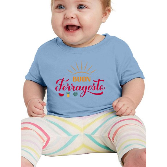 Buon Ferragosto Little Summer T-Shirt Infant -Image by Shutterstock,  12 Months