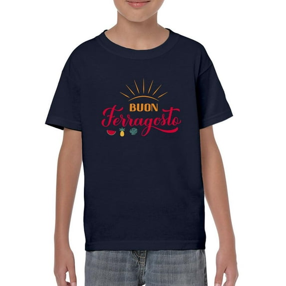 Buon Ferragosto Little Summer T-Shirt Juniors -Image by Shutterstock, Medium
