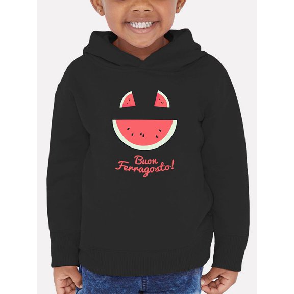 Buon Ferragosto Melon Hoodie Toddler -Image by Shutterstock, 4 Toddler