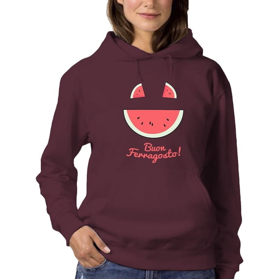 Buon Ferragosto Melon Hoodie Women -Image by Shutterstock, Female XX-Large