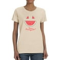 thumbnail image 1 of Buon Ferragosto Melon T-Shirt Women -Image by Shutterstock, Female Small, 1 of 4