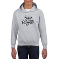 thumbnail image 1 of Buon Ferragosto Noir Hoodie Juniors -Image by Shutterstock,  Large, 1 of 4