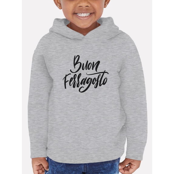 Buon Ferragosto Noir Hoodie Toddler -Image by Shutterstock, 2 Toddler