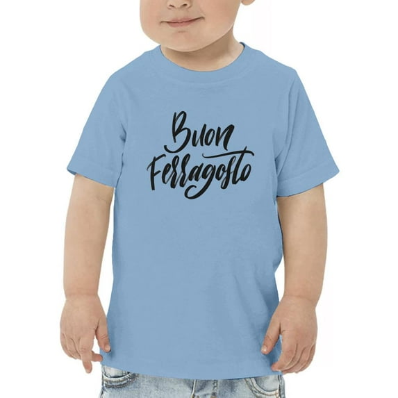 Buon Ferragosto Noir T-Shirt Toddler -Image by Shutterstock, 2 Toddler