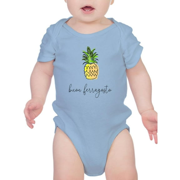 Buon Ferragosto Pineapple Doodle Bodysuit Infant -Image by Shutterstock,  12 Months