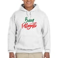 thumbnail image 1 of Buon Ferragosto Red Calligraphy Hoodie Men -Image by Shutterstock, Male 4X-Large, 1 of 4