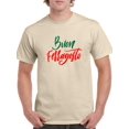 thumbnail image 1 of Buon Ferragosto Red Calligraphy T-Shirt Men -Image by Shutterstock, Male Small, 1 of 4