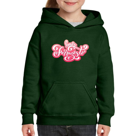 Buon Ferragosto Red Lettering Hoodie Juniors -Image by Shutterstock, Small