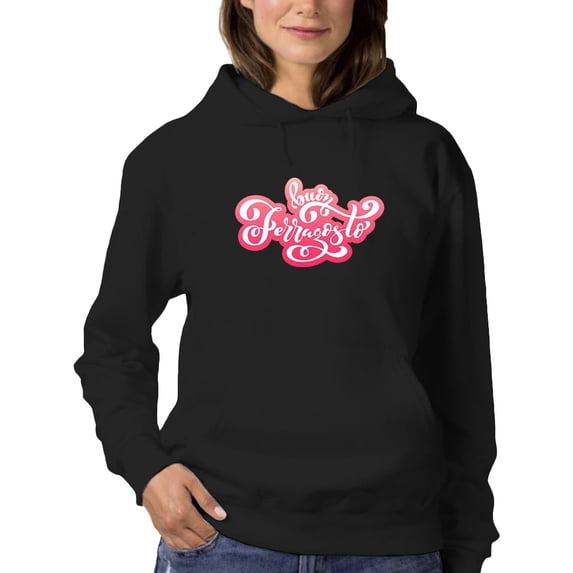 Buon Ferragosto Red Lettering Hoodie Women -Image by Shutterstock, Female 5X-Large