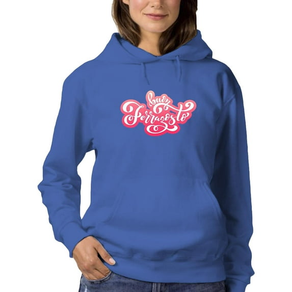 Buon Ferragosto Red Lettering Hoodie Women -Image by Shutterstock, Female 5X-Large