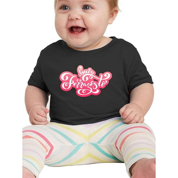 Buon Ferragosto Red Lettering T-Shirt Infant -Image by Shutterstock, 12 Months
