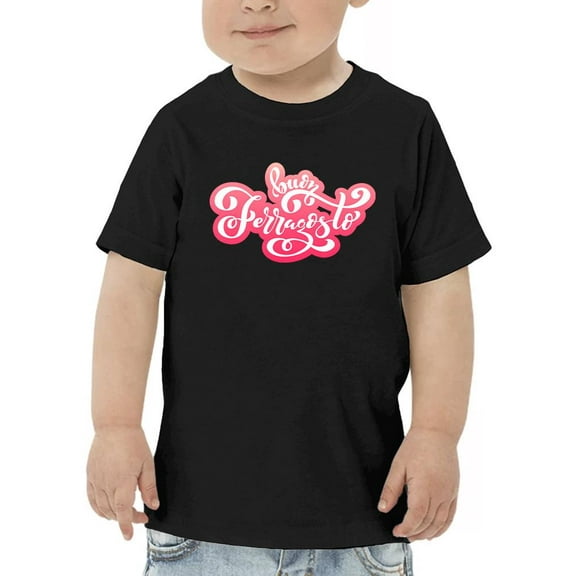 Buon Ferragosto Red Lettering T-Shirt Toddler -Image by Shutterstock, 4 Toddler