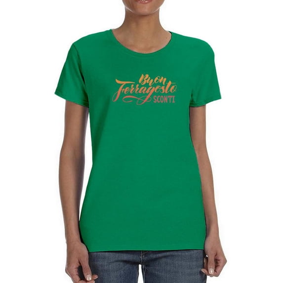 Buon Ferragosto Sconti T-Shirt Women -Image by Shutterstock, Female Small