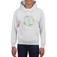 thumbnail image 1 of Buon Ferragosto Sea Wreath Hoodie Juniors -Image by Shutterstock,  Small, 1 of 4