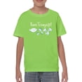 thumbnail image 1 of Buon Ferragosto Seafood Doodles T-Shirt Juniors -Image by Shutterstock,  Large, 1 of 4