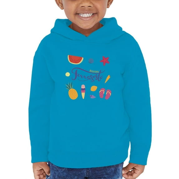 Buon Ferragosto Summer Objects Hoodie Toddler -Image by Shutterstock, 2 Toddler