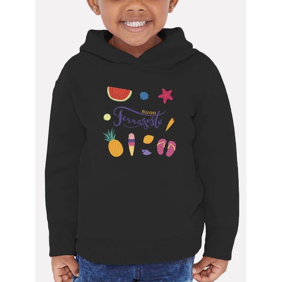 Buon Ferragosto Summer Objects Hoodie Toddler -Image by Shutterstock, 2 Toddler