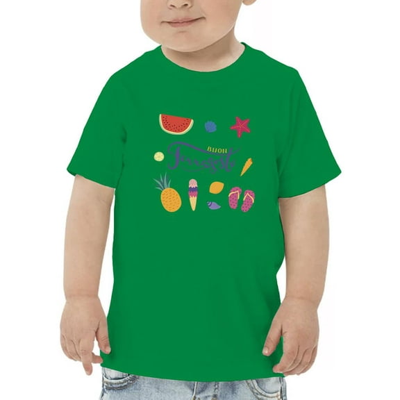 Buon Ferragosto Summer Objects T-Shirt Toddler -Image by Shutterstock, 4 Toddler