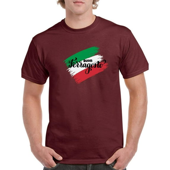 Buon Ferragosto T-Shirt Men -Image by Shutterstock, Male 5X-Large