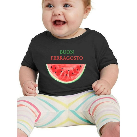 Buon Ferragosto Watercolor Melon T-Shirt Infant -Image by Shutterstock, 18 Months